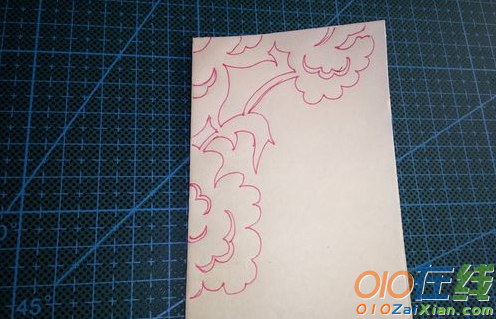 牡丹花剪纸图怎么画
