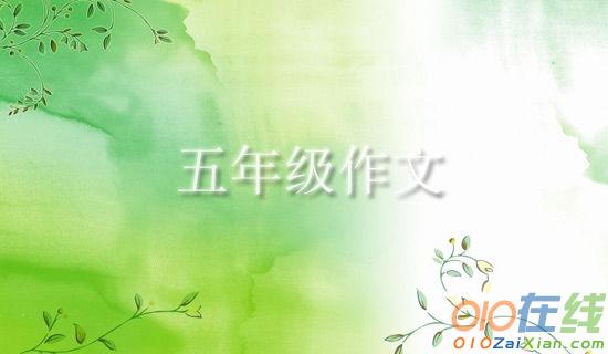 桃花小学五年级优秀作文8篇