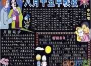 中秋吃月餅的黑板報內容