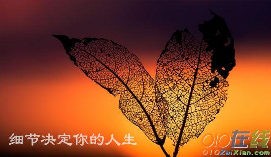 关于细节描写的句子汇总