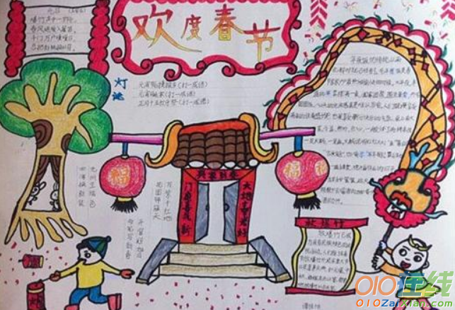 中国春节传统文化小报