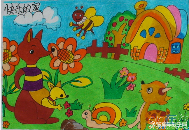 儿童描写春天的画画