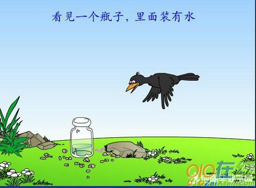乌鸦喝水的故事组图