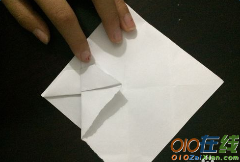 纸折花篮步骤图解