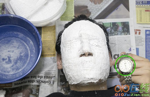 石膏面具制作方法