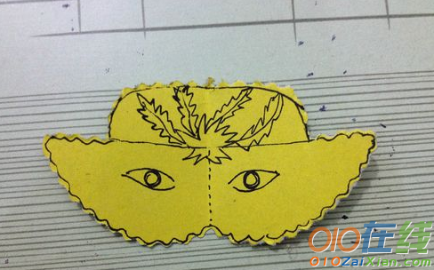 儿童纸面具的制作方法
