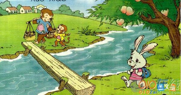 小兔子过河的看图写话作文