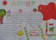 共筑中國夢手抄報畫