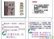 魚我所欲也英文