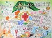 安全伴我行手抄報 安全知識
