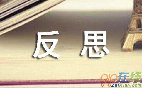 小学反思作文500字