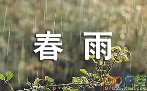 我是春雨春雨作文300字