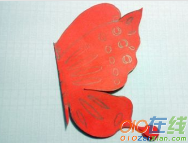 蝴蝶剪纸画法图片
