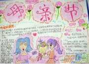 學會感恩母親節手抄報