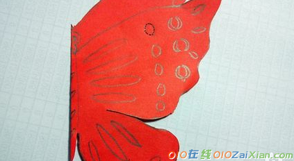 蝴蝶剪纸图案及画法