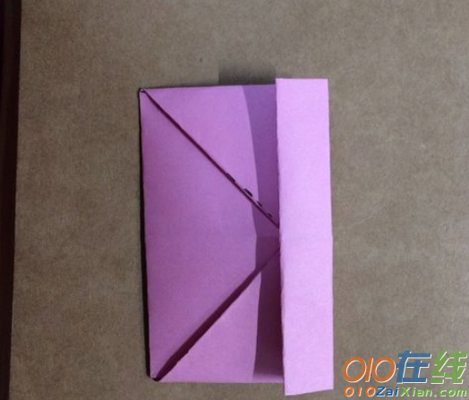 简单折纸钱包的折法图解