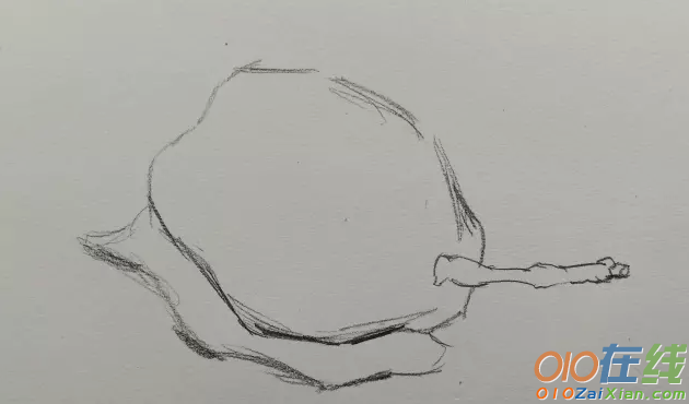 素描鸭梨的画法步骤图