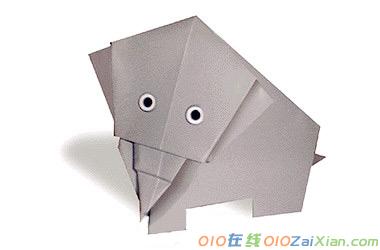 大象折纸图解