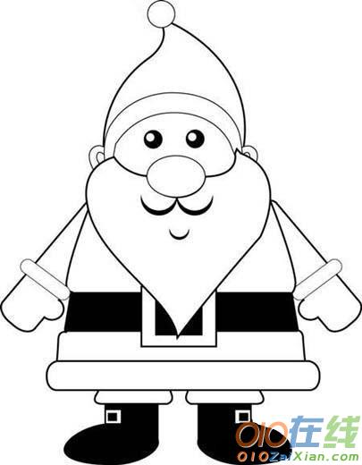 卡通圣诞老人图片简单
