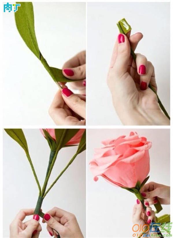 玫瑰剪纸剪法步骤图