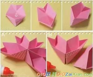 少儿手工折纸教程：折纸果盘
