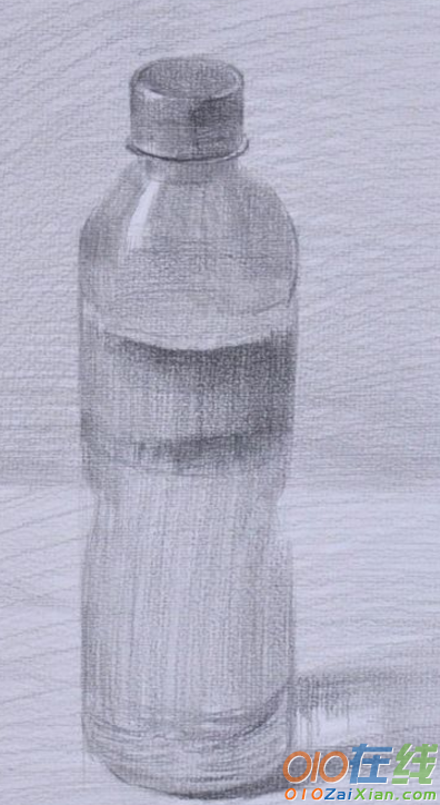 素描瓶子的画法步骤图