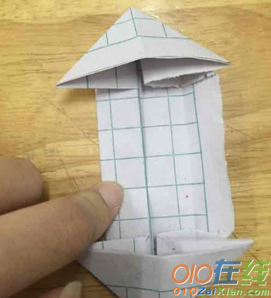 折纸飞机步骤图