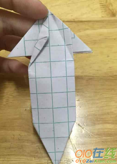 折纸飞机步骤图