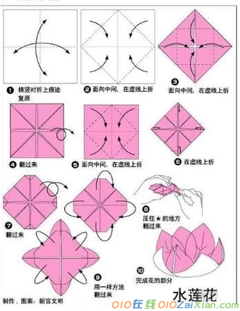 花简单的折纸图解