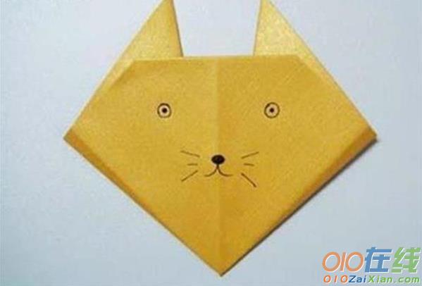 折纸猫咪步骤图解