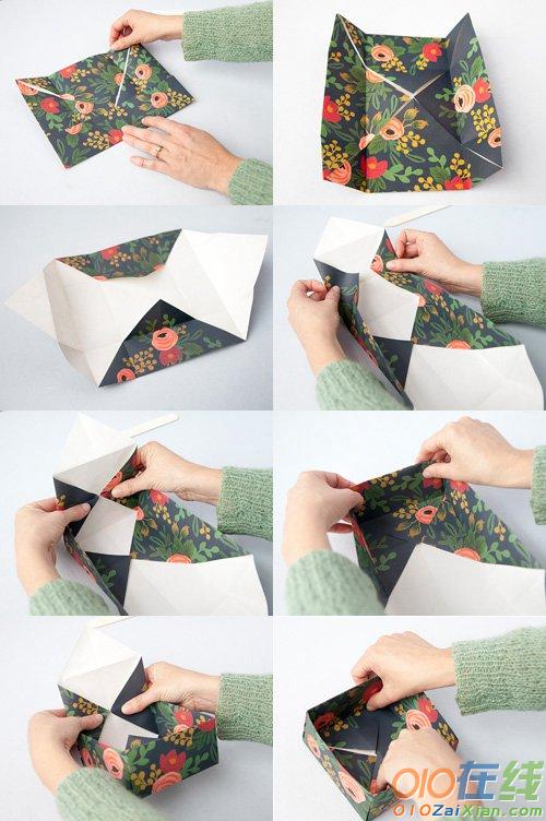 手工折纸小盒子的做法