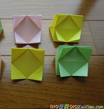 手工折纸正方形盒子