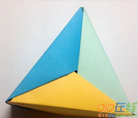 三角形盒子折纸图解教程