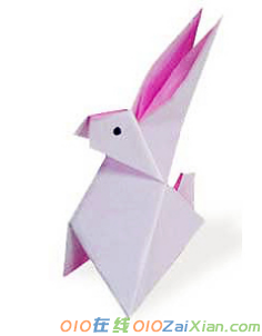儿童折纸教程：兔子的折法图解