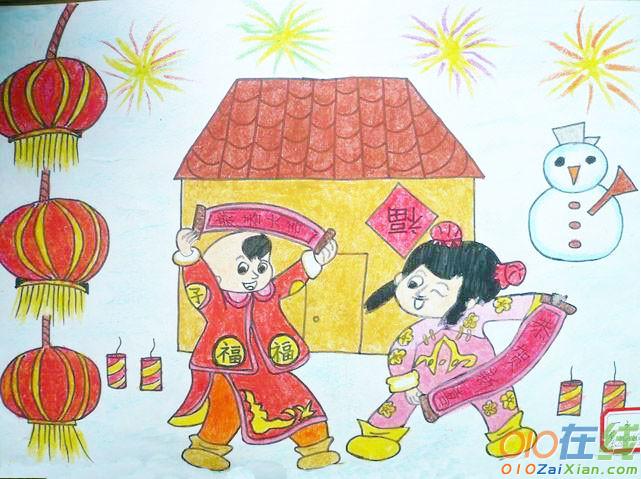春节的画画图片