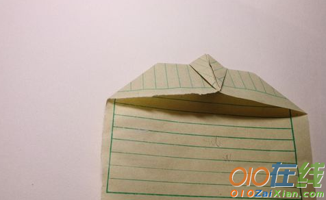 燕纸飞机折法图解