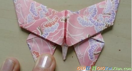会飞纸蝴蝶的折法图解