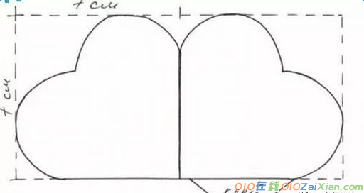 爱心的贺卡的制作方法