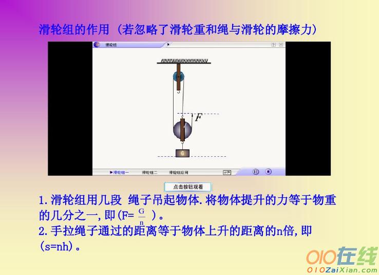 八年级物理滑轮课件