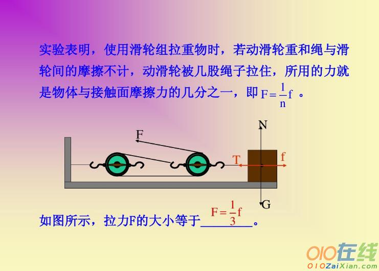 八年级物理滑轮课件