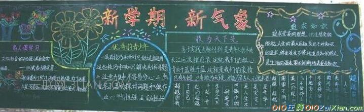 新学期新形象黑板报