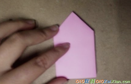 长方形折纸心形步骤图
