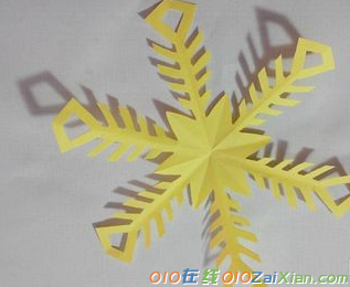 剪纸雪花的折叠方法