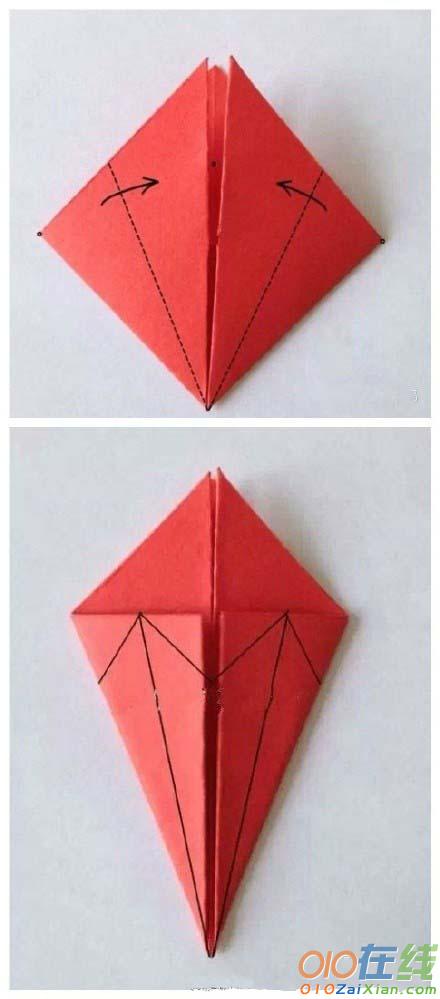 康乃馨手工折纸图解教程