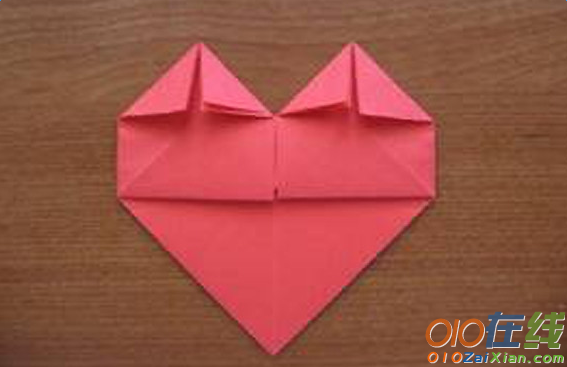 心形折纸步骤图解教程