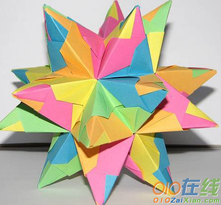 立体星星折纸过程图解