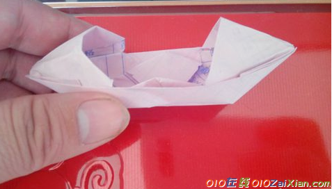 双蓬纸船的折法图解