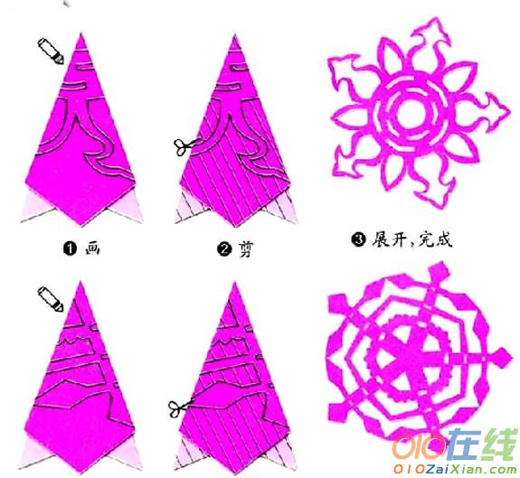 简单的剪窗花步骤图