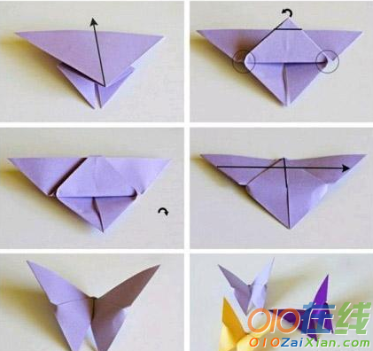 衍纸蝴蝶结的折法图解