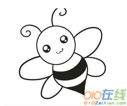 蜜蜂图片卡通简笔画